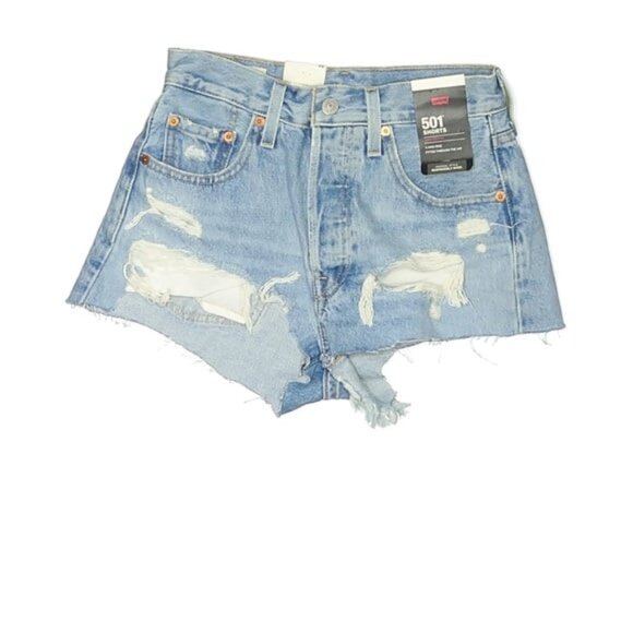 Levi's Pants - NWT Levi’s 501 Distressed Original Wedgie Fit Shorts Size 24